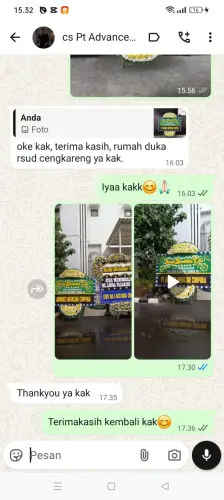 Testimonial Papan Bunga Pernikahan lebak
