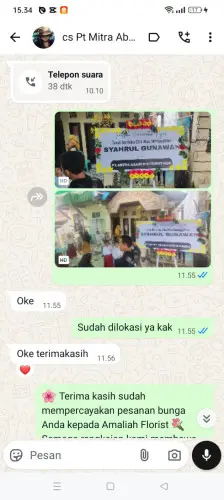 Testimonial Papan Bunga lebak
